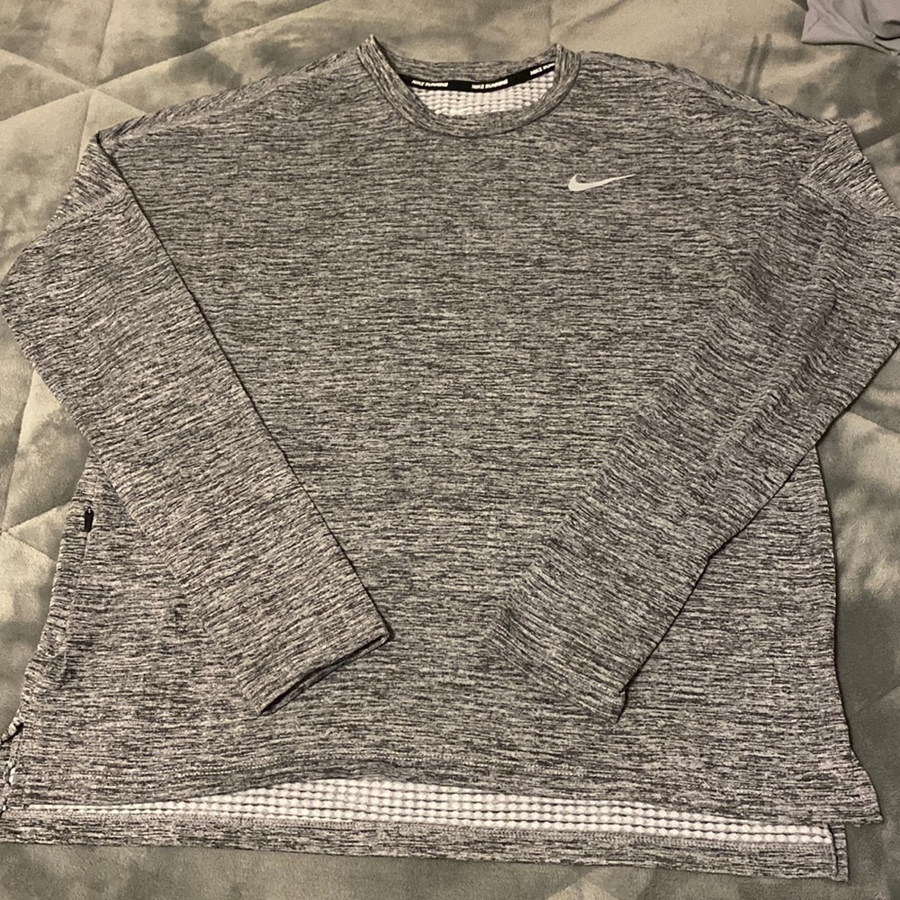 Nike grey running long sleeve
